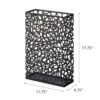 Yamazaki NEST UMBRELLA STAND WIDE BK,Black
