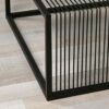 Metal Frame Marble Desktop Living Room Coffee Table Square Height Combination End Table Simple And Retractable WhiteColorWhiteSizeC