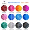 Rolio Mica Powder Pearlescent Color Pigment - Art Set for Resin Epoxy - for Soap Making, Nail Polish, Lip Gloss, Eye Shadow, Slime & Candle Jars
