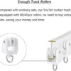 5M Ceiling Curtain Track Flexible Curved Curtain RailBendable Curtain Track for Bay Windows RV Room Divider Curtain Rods80pcs Rollers15pcs Ceilin