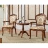 SHtables Coffee Table American Solid Wood Small Round Tablebedside Tablesofa Side Tablenegotiation Table for Living Room Balcony Bedroom Size  80