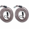 HIKS Products Pack of 2 Conversion/Extension Rope, Fully Adjustable Ideal for Hanging a Swing from a Tree Branch