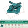 WISDOMWELL Garden Sprinkler Adjustable water spray range Suitable for large areas of lawn Automatic 360 Degree 3 Arm Rotating Sprinkler System Sp