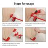 Furniture Mover by ONEON  17CM Steel TriDolly 3 Wheels Furniture Dolly for Moving 327KG Max Load Capacity 4 Pack  Subsidiary Furniture Lifter Set