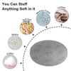Cookit Bean Bag Chair CoverCover OnlyNo Filler Chair Cushion Big Round Soft Fluffy PV Velvet Washable Lazy Sofa Bed Cover Living Room bedroom Fur