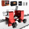 MIRWORK Chainsaw Sharpener, Chainsaw Chain Sharpening Jig Hand Cranked, Portable Chainsaw Chain Sharpener Kit for Sharpening 1/4 inch and 3/8 inc