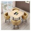 Office Business Hotel Lobby Dining Table Set Office Conference Table Office Table and Chair Set Furniture Dining Table and Chair Combination Livi