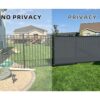 Cool Area balcony privacy screen, anti-peeping, windproof, anti-ultraviolet, HDPE balcony cover, 90x300cm，Graphite