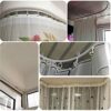 Bendable Ceiling Curved Curtain Track 3 Meters Flexible Curtain Track Ceiling Mount for Curtain Rail with Track Curtain System Bed Curtains Room