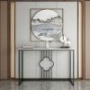 Axdwfd Console table Marble Console Table Sofa Table Living Room Shelf Bedroom Console Cabinet 31.4x11.8x33.4 Inch