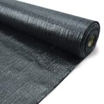Homesecret 105 gsm Heavy Duty Weed Membrane Fabric 1m x 10m for Garden, Courtyards, Landscaping and Planting Bedsand, Black