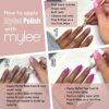 MYGEL by Mylee Pink  Glitter Colour Set Gel Nail Polish 2x10ml  UVLED SoakOff Nail Art Manicure Pedicure for Professional Salon  Home Use  Long L