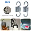 2 Pieces Hammock Spring, Hardened Galvanized Steel Extension Spring for Hanging Hammock Chairs and Porch Swings