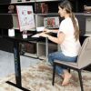 cheertech Electric Height Adjustable Standing Desk, Luxury Editon, 140 x 60cm Electric Sit Stand Desk Lifting Computer Workstation, Ergonomic Sta