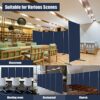 YASRKML 6 Panel Room Divider Room Dividers and Folding Privacy Screens for Office Partition Room Separators Freestanding Room Divider Screen Fabr