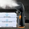 Moolan Clothes Steamer, Handheld Steamer for Clothes 2-in-1, Fabric Wrinkle Remover with 360° Leak-Proof Design, 25s fast heat up, Garment Steame