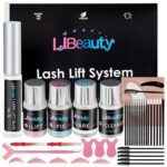 Libeauty Lash Lift Kit Eyelash Perm Kit 58 Mins Professional Quick Lifting with Complete Tools SemiPermanent Curling Perming Wave Kit Long Lastin