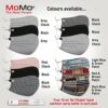 3 PCS Reusable Cloth Face Masks Washable Check Adjustable Cotton Face Cover with 5 Layers by MoMo The Mask People