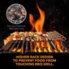 BearMoo BBQ Skewers,Kebab Skewers Sticks Barbecue Forks 43cm 6-Pack Metal BBQ Skewers 8mm Flat Superior Grilling Skewers Durable and Reusable Bar
