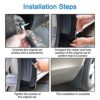 MSILVA 4pcs Compatible with Volvo XC60 2005-2013 car fender front and rear car modification accessories