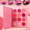 Natural Neutral Smokey Matte Shimmer Eyeshadow Makeup Palette Afflano Pigment and Blending Earth Pallet Eye Shadow 12 Colors From Beige Apricot t