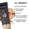 PHOERA Cosmetic CC Cream Full Coverage Foundation 32ml Hydrating AntiAging SPF 25 for christmas Makeup gifts100