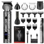 Hatteker Beard Trimmer Kit for Men Professional Hair Clipper Trimmer TBlade Trimmer Nose Trimmer Beard Hair Shaver Nose Trimmer Hair Cuttint Kit