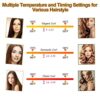 Lychee Automatic Curling Iron Auto Hair Curler with LCD Timer Setting and 6 Temperature Adjustable Fast Heating Hair Curling Wand Ceramic Barrel