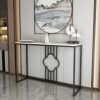 Axdwfd Console table Marble Console Table Sofa Table Living Room Shelf Bedroom Console Cabinet 31.4x11.8x33.4 Inch