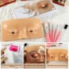 The Perfect Aid to Practicing Makeup Facial Eye Makeup Practice Board Silicone Practice Makeup Face Board Lash View Eyelids Training for Practice
