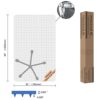 HOMEK Chair Mat for Carpeted Floors, 75x120cm (30" x 48") Transparent Office Floor Mats for Low Pile Carpet Floors