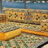Yellow Sofa Cushions Arabic Majlis Arabic Floor Couch Reading Loveseat 84 Thickness Moroccan Floor Seating Set Moroccan Home Decor Cushion Sofa F
