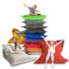 LAZY BAG Original Indoor  Outdoor Beanbag XL 250 litre giant beanbag Junior Beanbag Cushion Armchair for children  adults 160x120 Beige