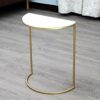 Deezu Nest Of Tables White Coffee Table Side Tables Laptop Table Marble Side Gold Wrought Iron Sofa End Living Room Coffee Telephone