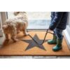Garden Trading Star Doormat - Natural Crafted in Coir | Indoor Use Only | H2 X W65 X D40cm