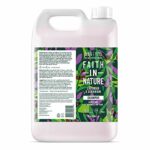Faith In Nature Natural Lavender and Geranium Shampoo Nourishing Vegan and Cruelty Free No SLS or Parabens For Normal to Dry Hair 5 L Refill Pack