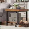 Crazy stool Side Tables Living Room Solid Wood Square Sofa Table Hotel Apartment Bedside Tables Kitchen Tables For Small SpacesSize35  35  60CM
