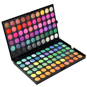 Eyeshadow Palette 120 Colours Eye Shadows Palette Colourful Eye Makeup Palettes Bold and Brilliant Vibrant Makeup Set Pattern 1