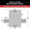 Greatime Sofa Covers Slipcovers,Reversible Quilted Furniture Protector,Water Resistant,Improved Couch Shield with Elastic Straps,Anti-Slip Foams,