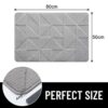 Homaxy Door Mats Indoor, 50 X 80 cm, Machine Washable Inside Door Mat, Dirt Trapper Soft Doormats, Super Absorbent Entrance Rug, Non-slip Floor M