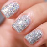 FANZEST Gel Nail Polish Glitter UV Gel Soak Off Nail Gel Polish Sparkle Color Manicure Pedicure Diamond Silver