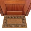 LUA VIKA Coir door mat, inside and outside door mats, welcome mat, indoor and outdoor doormats, front doormat, non slip with PVC backing, entranc