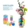 Jacisk Water Beads Kit 50000pcs & 100pcs Large Colorful Gel Soil Mud Bead Jelly Balls for Home Vase Decoration, Vase Filler