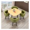 Office Business Hotel Lobby Dining Table Set Office Conference Table Office Table and Chair Set Furniture Dining Table and Chair Combination Livi