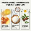 Vegan Self Tanning Lotion Natural Gradual Tan for Fair to Medium Skin Tone Sunless Tanner with Organic Shea Butter for Moisturizing and Hydrating