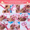 Eppingwin Beads and Bead assortments (1000 Pony Beads-Pink Solid)…