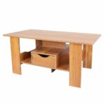 Modern Elegant Home Living Room Furniture Sofa Side Coffee Table Tea Table with Drawer Box 423.3oz