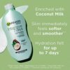 Garnier Intensive 7 Days Coconut Milk  Probiotic Extract Body Lotion 400ml Nourishing Moisturiser Up to 7 Days Hydration For Dry  Rough Skin Fast