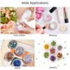 AMANMAN 100 Pcs Sample Pots Travel Cosmetic Jar 3ml3g Small Plastic Containers Empty Clear Tin Bottles with Lids Labels Spatula Makeup Accessorie