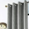 Melodieux Elegant Cotton Wide Blackout Curtain for Sliding Glass Door Living Room Divider Grommet Drapes 100 by 84 Inch Beige 1 Panel